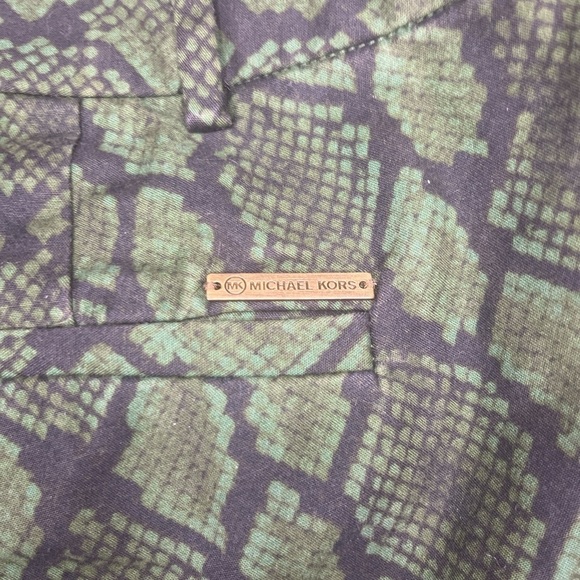 Michael Kors Green Snakeskin Pants Size 2 - Picture 8 of 9